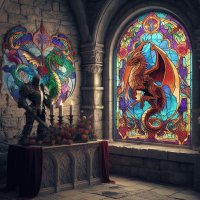 stained glass dragon and altar.jpg