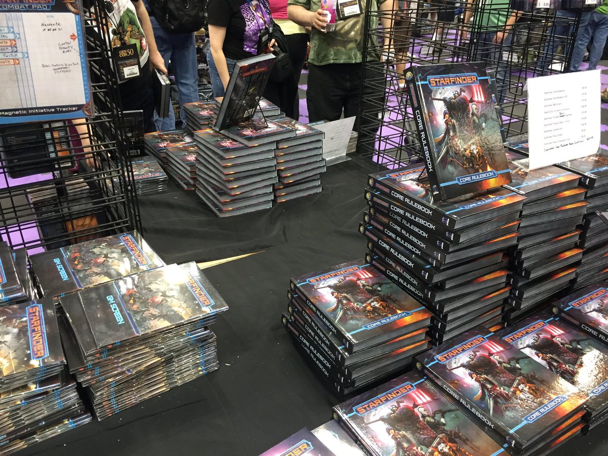 Starfinder books selling out fast