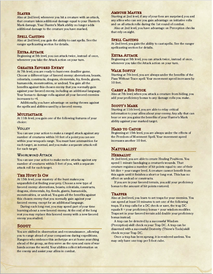5E Revised Ranger (Final Draft)