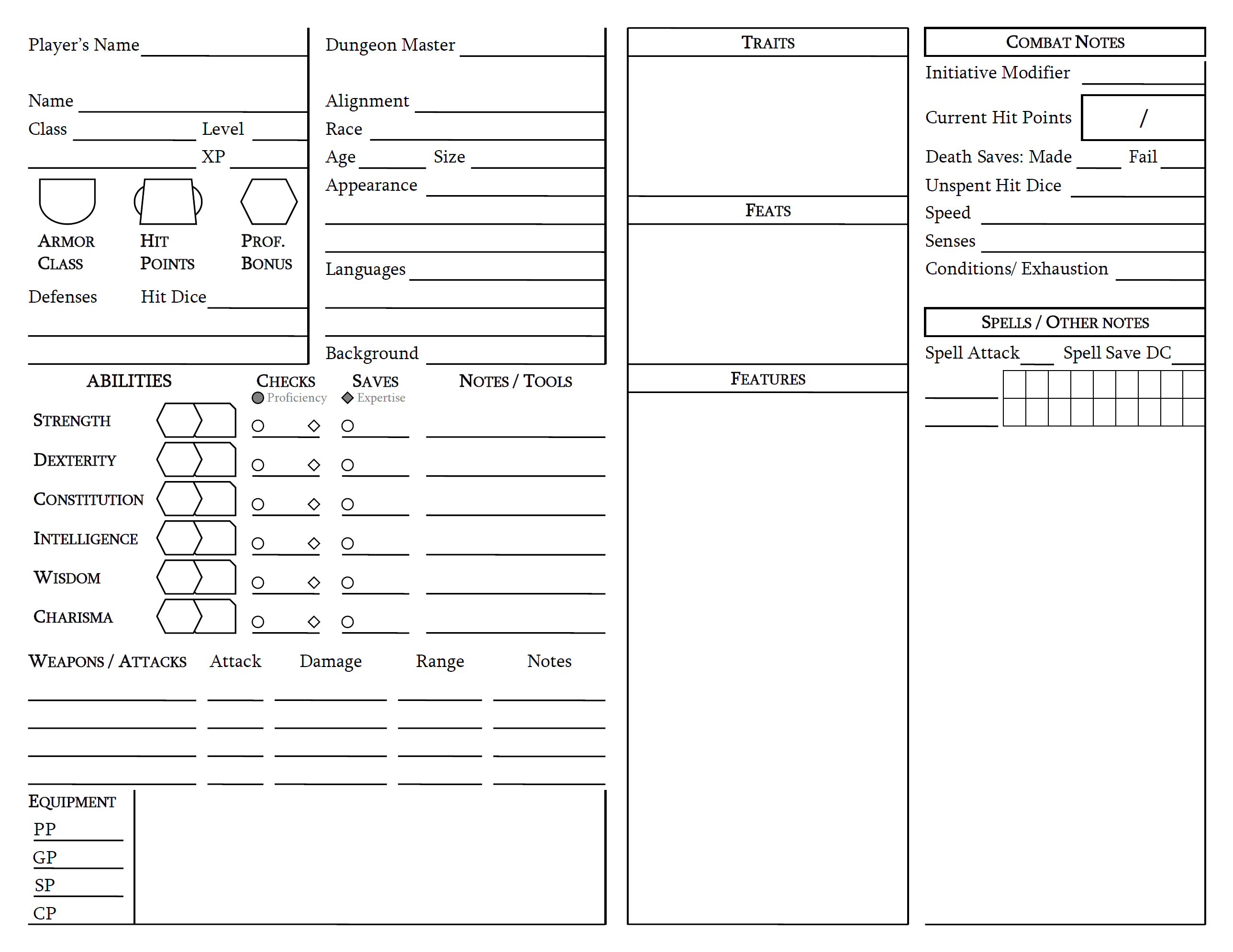 D D 5e New Simple Character Sheet En World Dungeons Dragons Tabletop Roleplaying Games