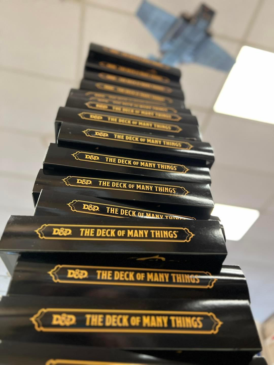 Stacks of boxed sets.