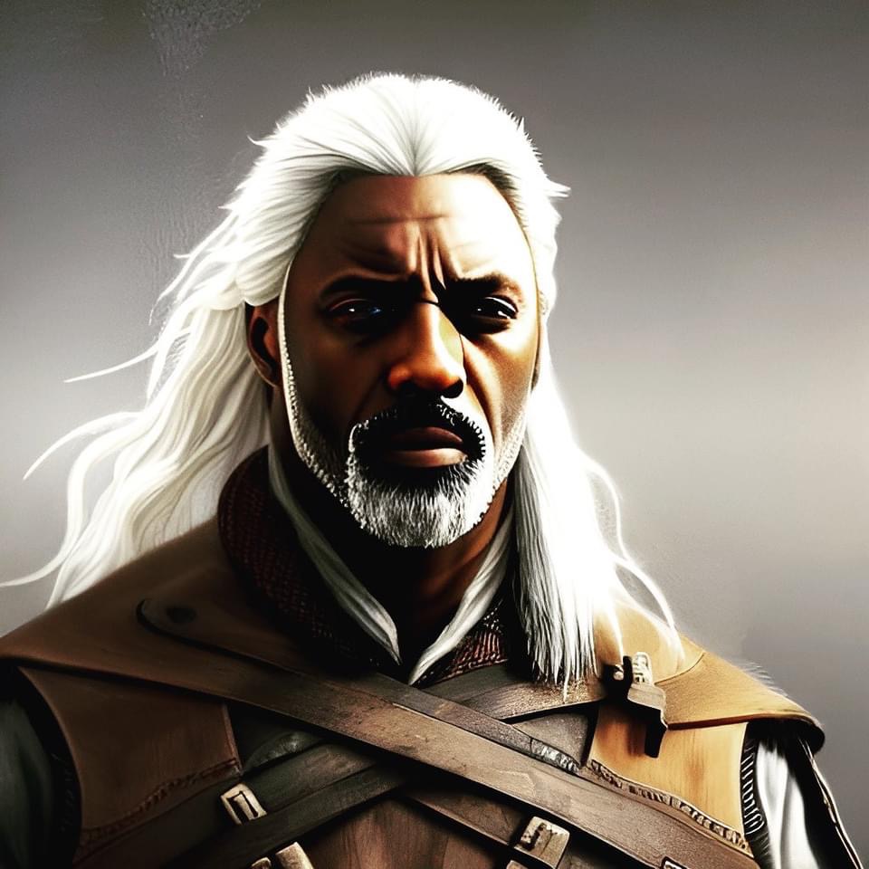 Idris Elba as the Witcher 