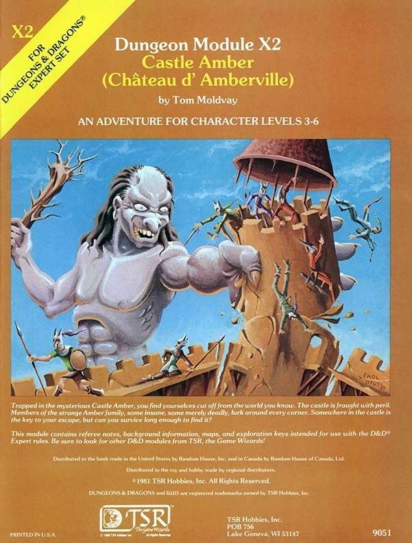 B1 In Search of the Unknown - Dungeons & Dragons 3rd printing D&D TSR #2 