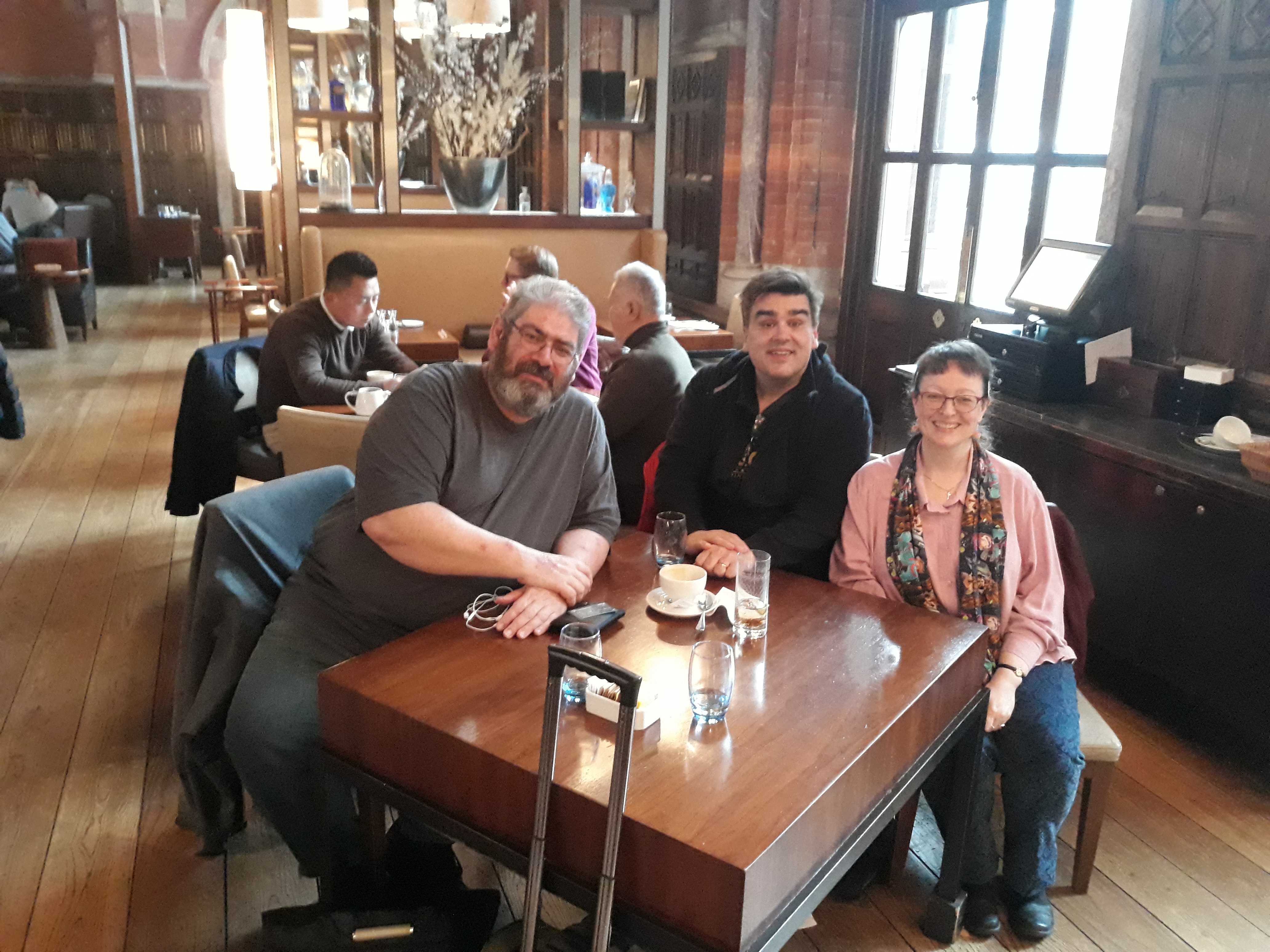 Ben, MOB and Lynne at The Booking Office April 2019.jpg