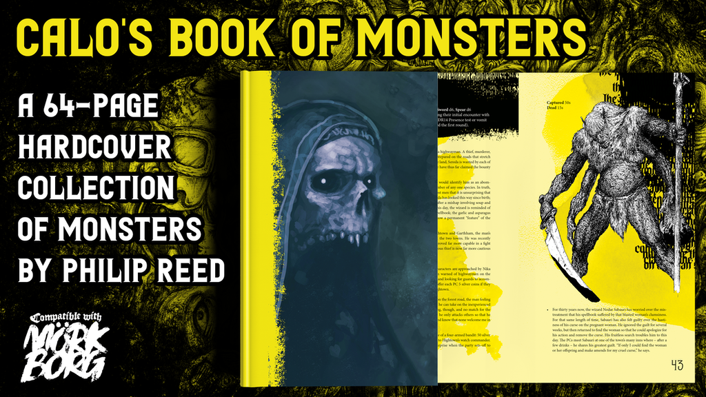 Calo's Book of Monsters, a Third-Party Mörk Borg Book.png
