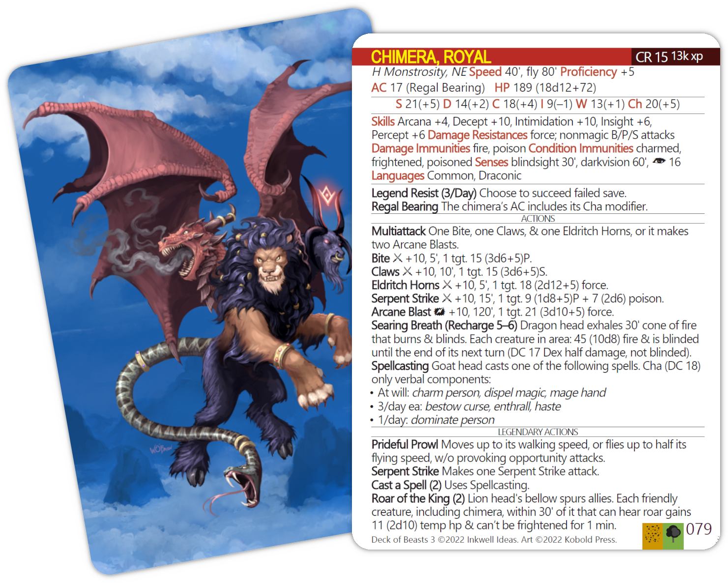 Deck of Beasts 3 Launched (Kobold Press's 5e monsters on cards)