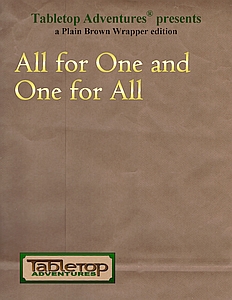 Cover of All for One and One for All by Tabletop Adventures