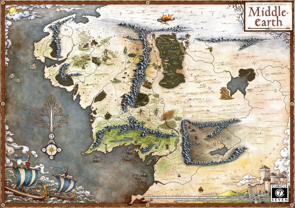 speel piano Ongedaan maken routine Look At This Gorgeous Map For The One Ring 2E! | EN World Tabletop RPG News  & Reviews