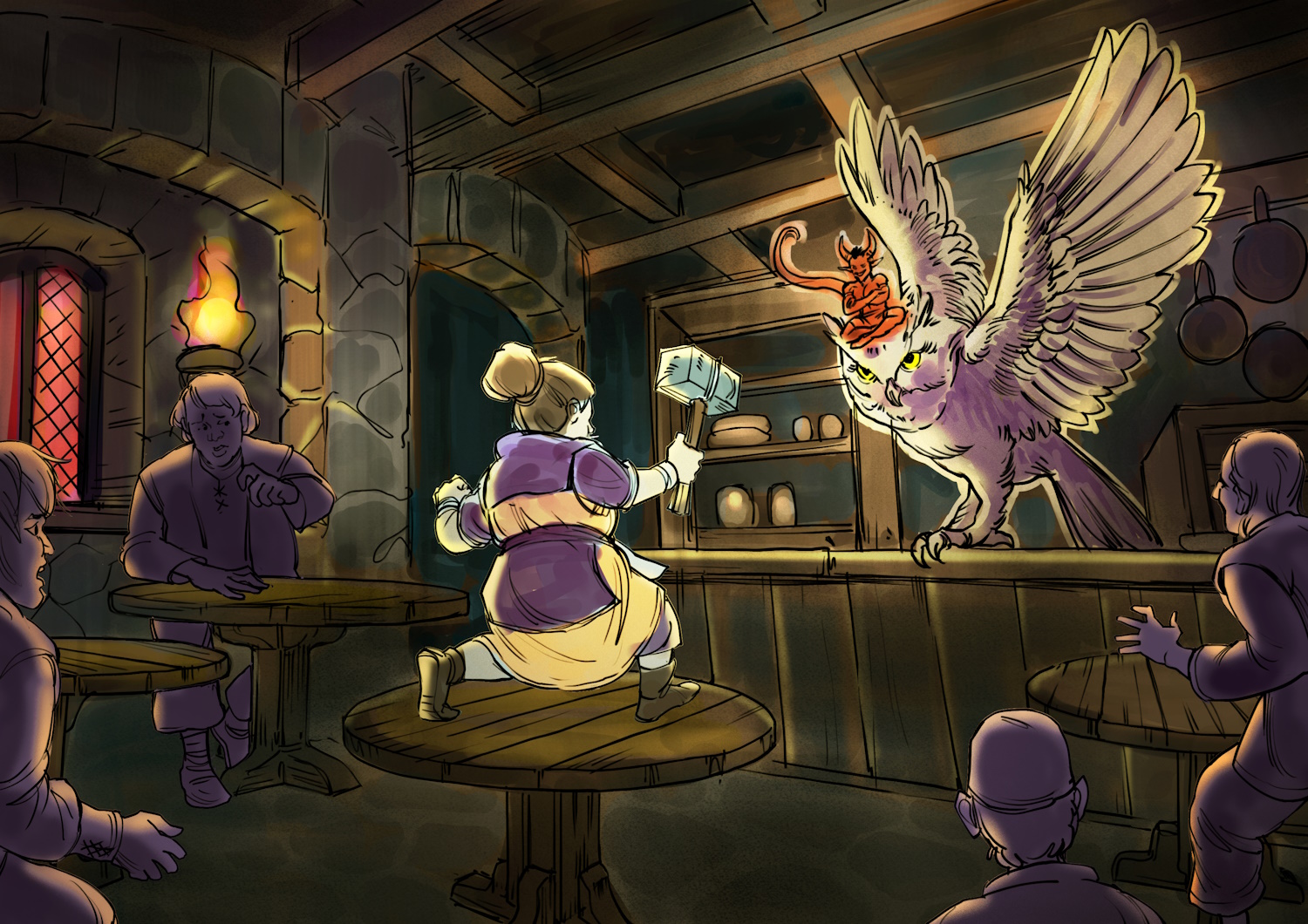 EN5ider_607_illustration_rafael-benjamin_owl-in-tavern WEB.jpg