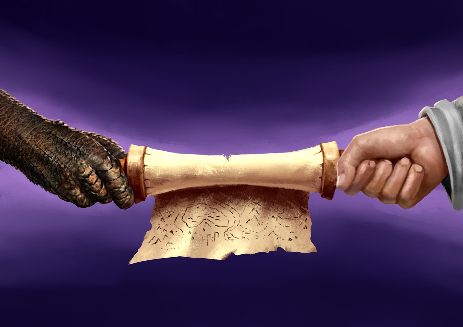 EN5ider_infiltrating-the-observatory_illustration_leonardo-sa_scroll-with-dragonborn-hand WEB.jpg