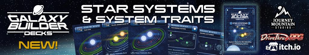 New Release [Galaxy Builder Decks] Star Systems Deck and Asteroid Set 2