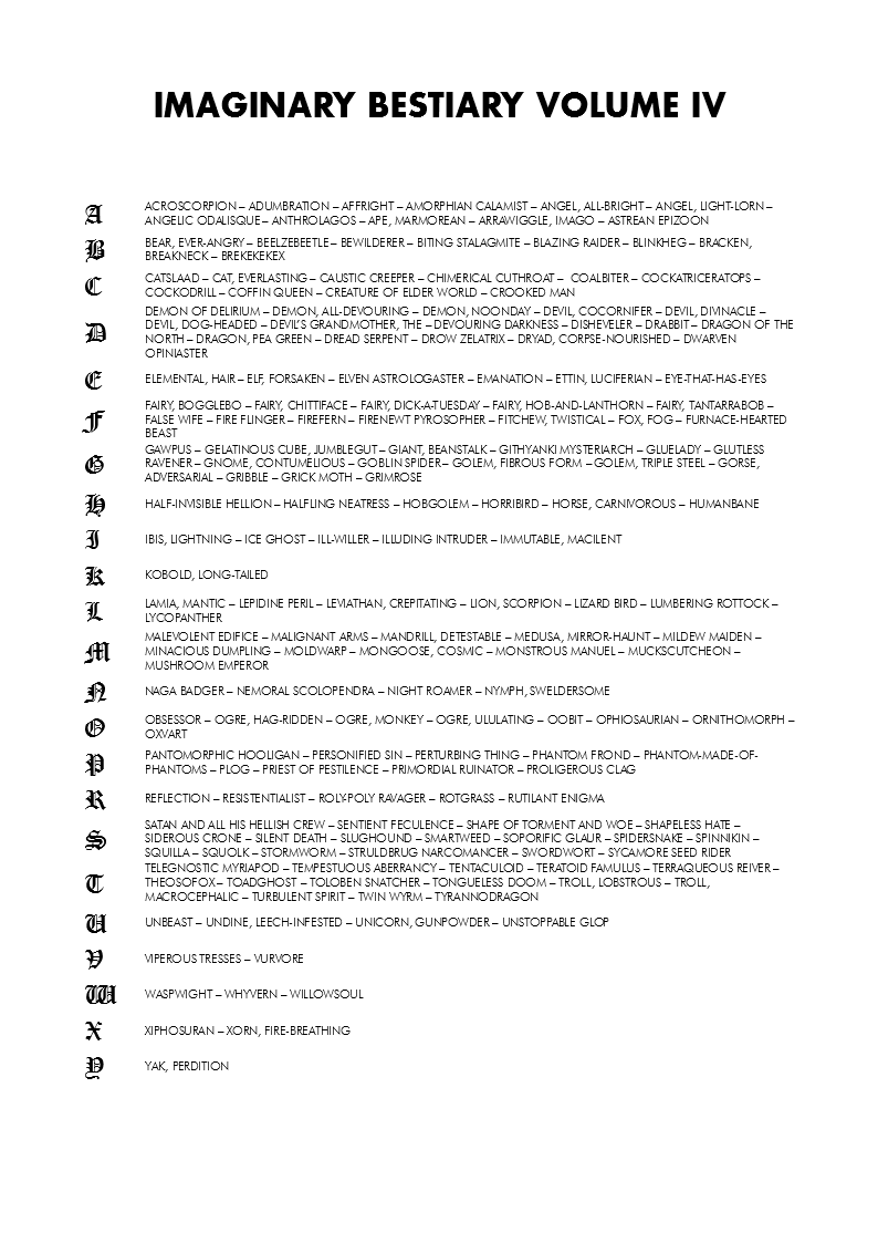 Imaginary Bestiary Volume IV.png