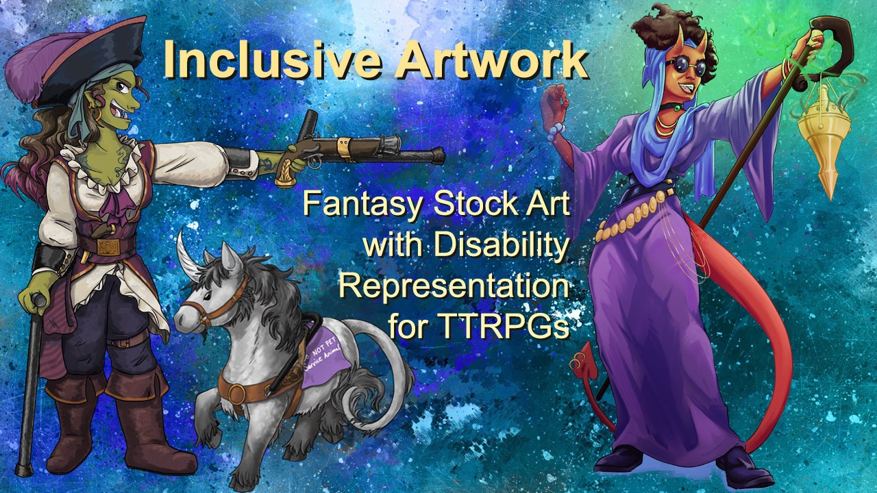 Inclusive Artwork- Fantasy Stock Art with Disability Representation for TTRPGs.jpg