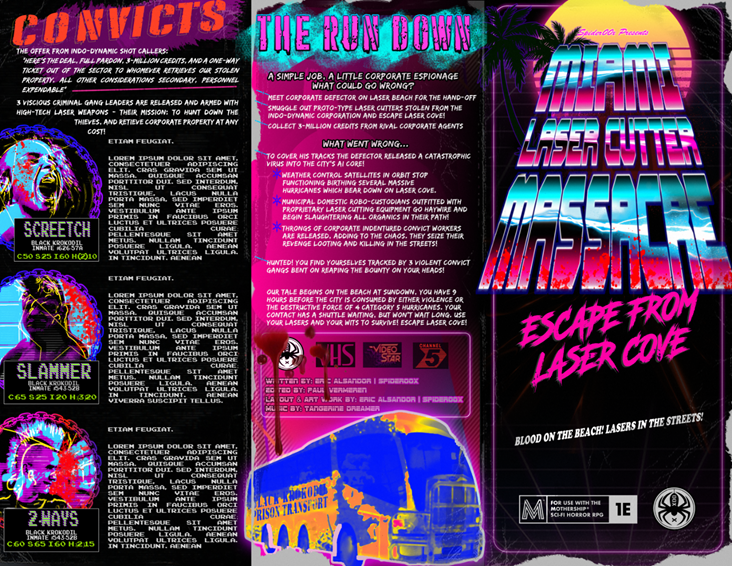 Miami Laser Cutter Massacre Escape From Laser Cover - Eric Alsandor.png