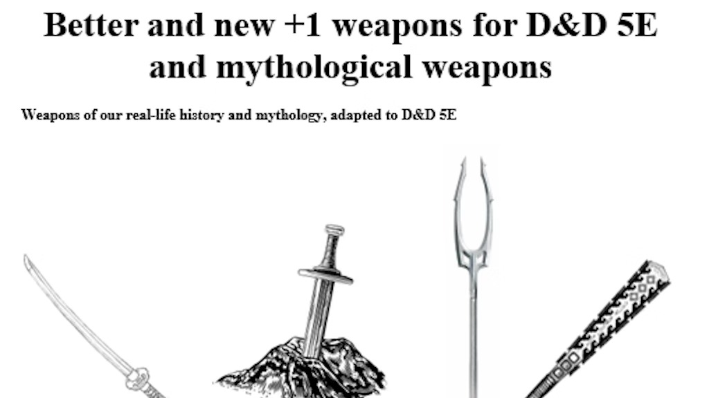 New +1 weapons for D&D and Mythological weapons.jpg