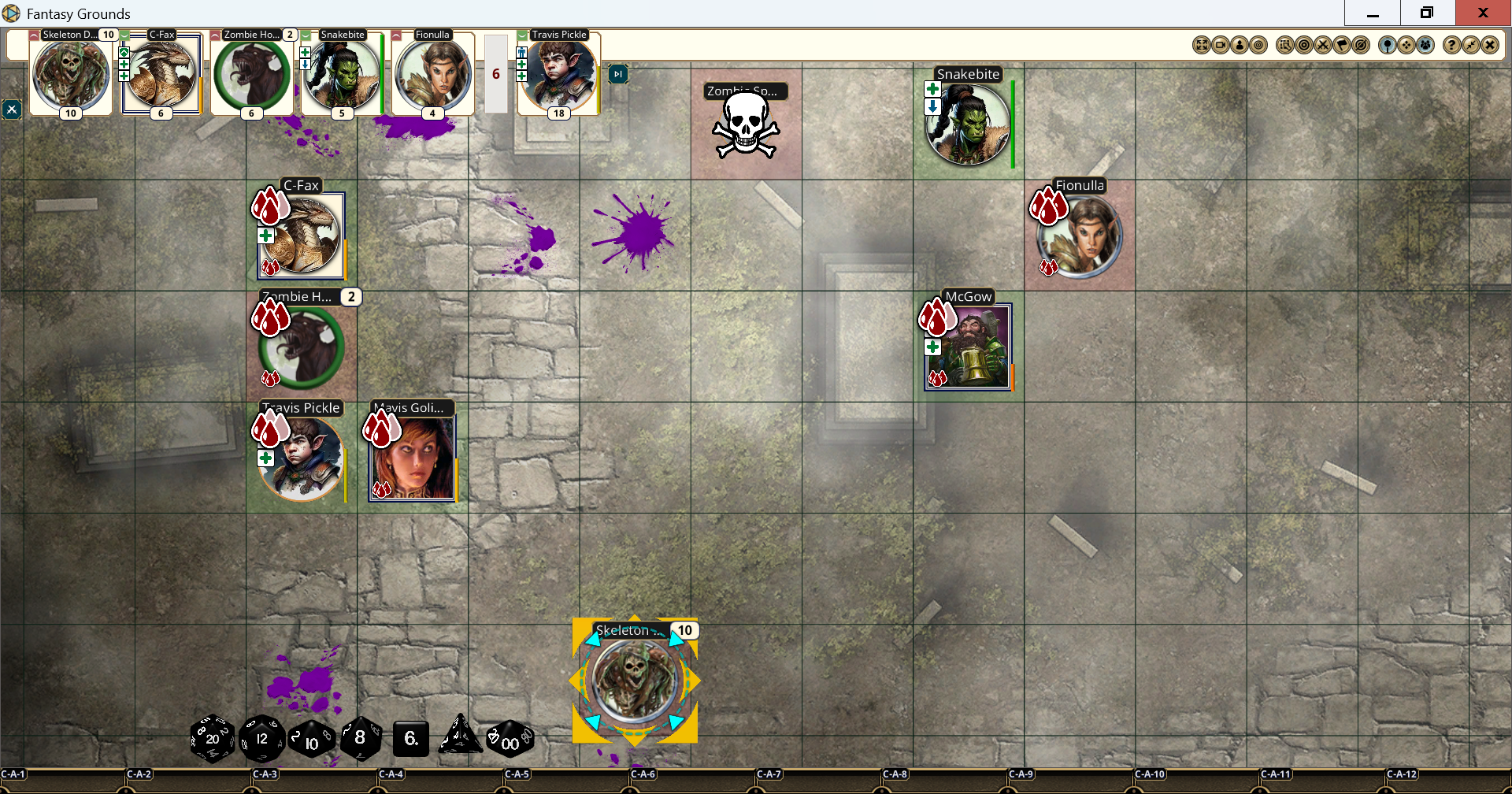 NK010.015 Mave heals Snake then Crit from Skel archer.png