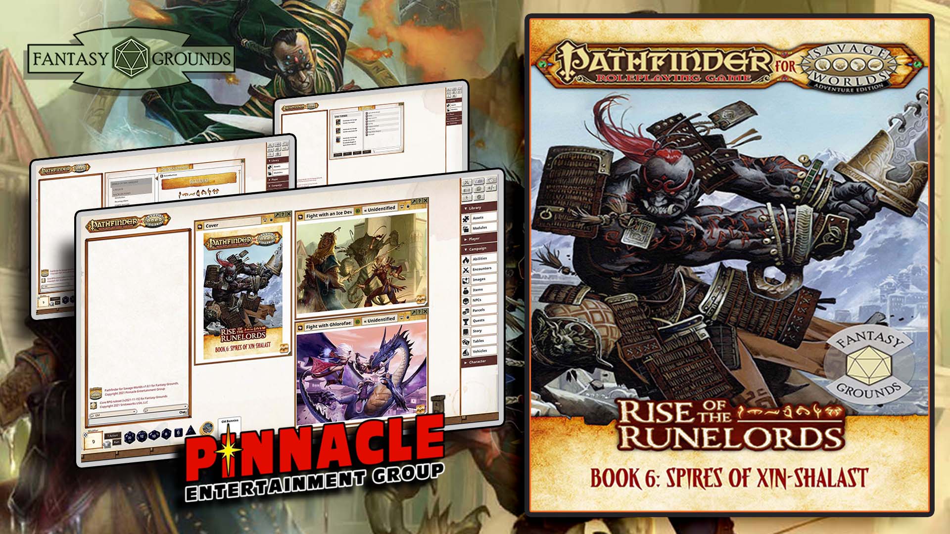 Pathfinder® for Savage Worlds Rise of the Runelords! Book 6 – Spires of Xin-Shalast.jpg