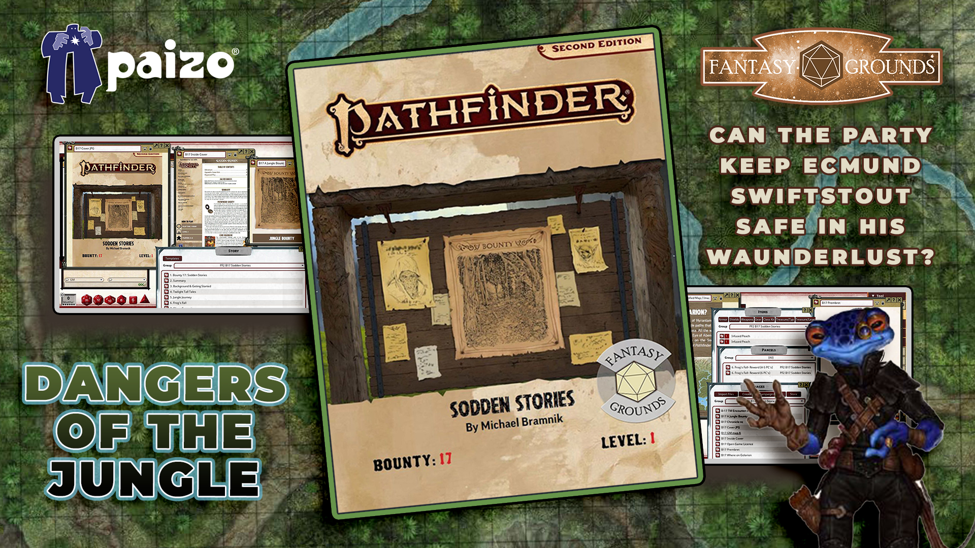 Pathfinder 2 RPG - Pathfinder Bounty 17 Sodden Stories(PZOSMWPZOPFB0017EFG).jpg Pathfinder 2 RPG - Pathfinder Bounty 17 Sodden Stories(PZOSMWPZOPFB0017EFG).jpg