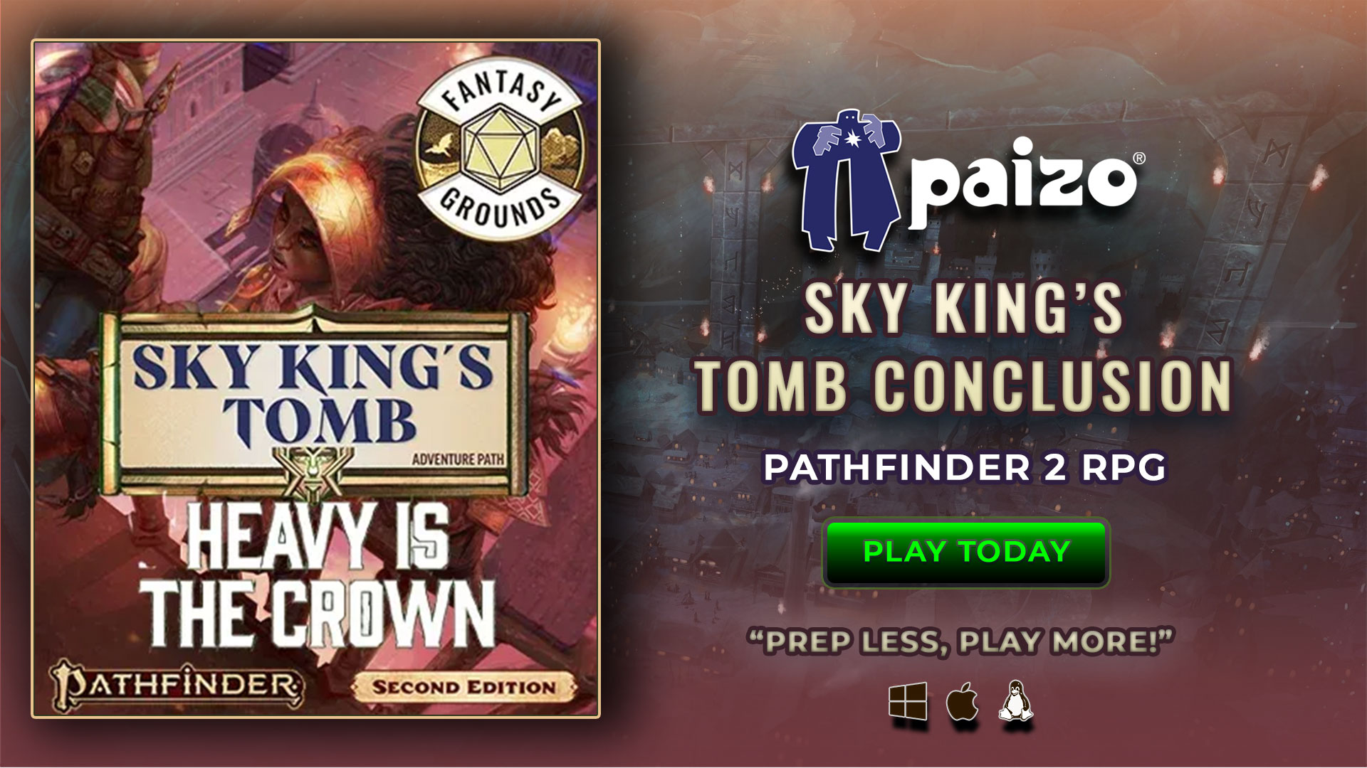 Pathfinder 2 RPG - Sky King's Tomb AP 3 Heavy is the Crown (PZOSMWPZO90195FG).jpg