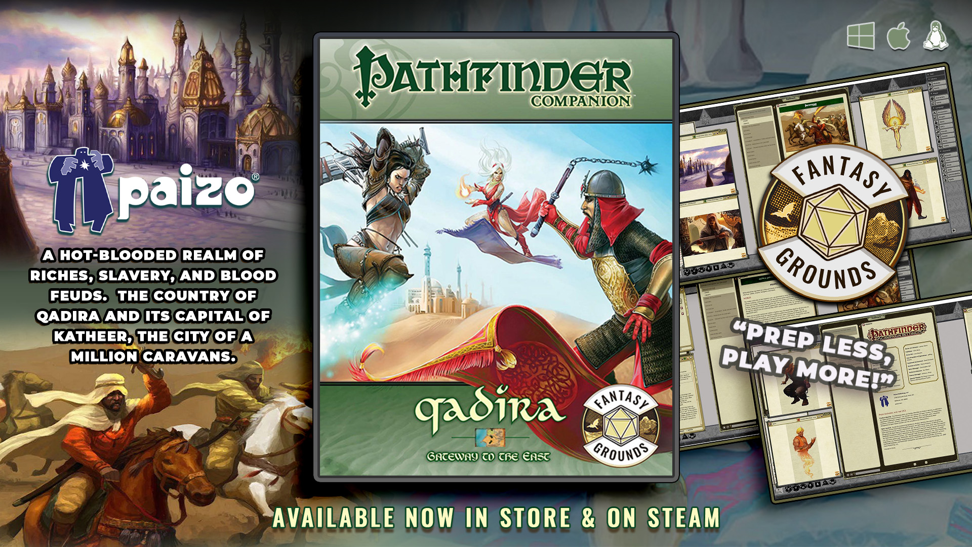 Pathfinder RPG - Pathfinder Companion Qadira Gateway to the East (PZOSMWPZO9406FG).jpg