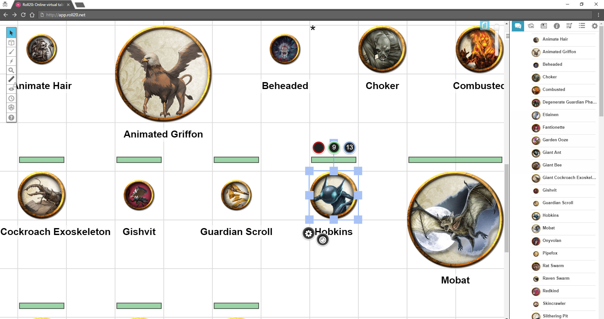 Starfinder Size Chart