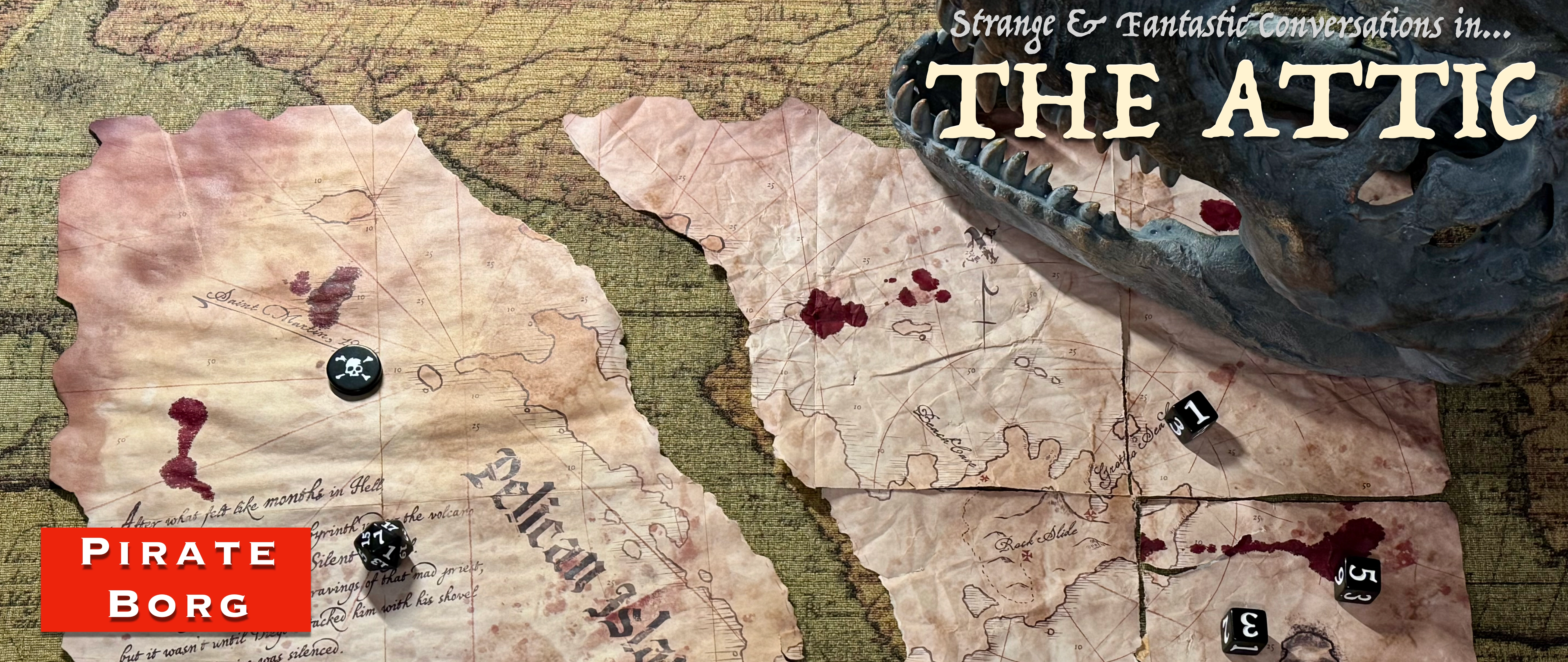 The Pirate Borg Starter Set in THE ATTIC. A true video podcast.