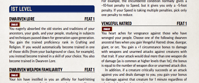 Pathfinder Fumble Chart