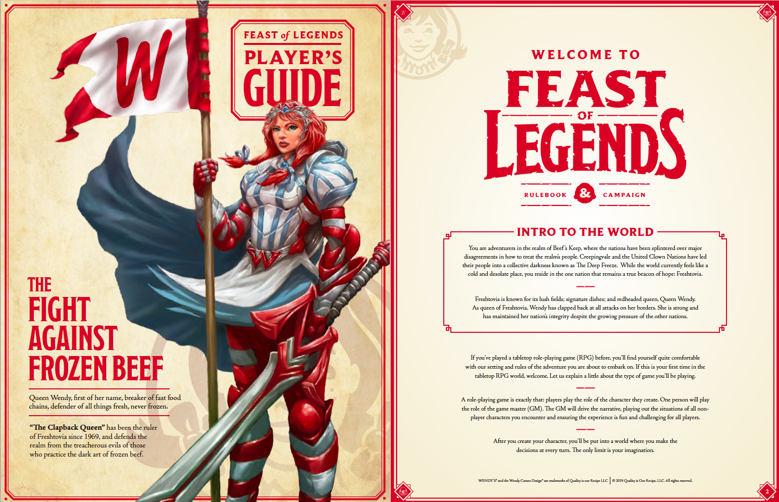 Feast of Legends is a Tabletop RPG Produced By... Wendy