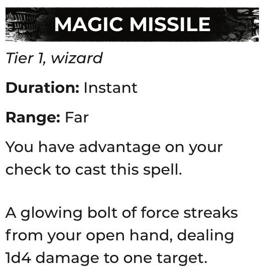 Shadowdark - Magic Missile