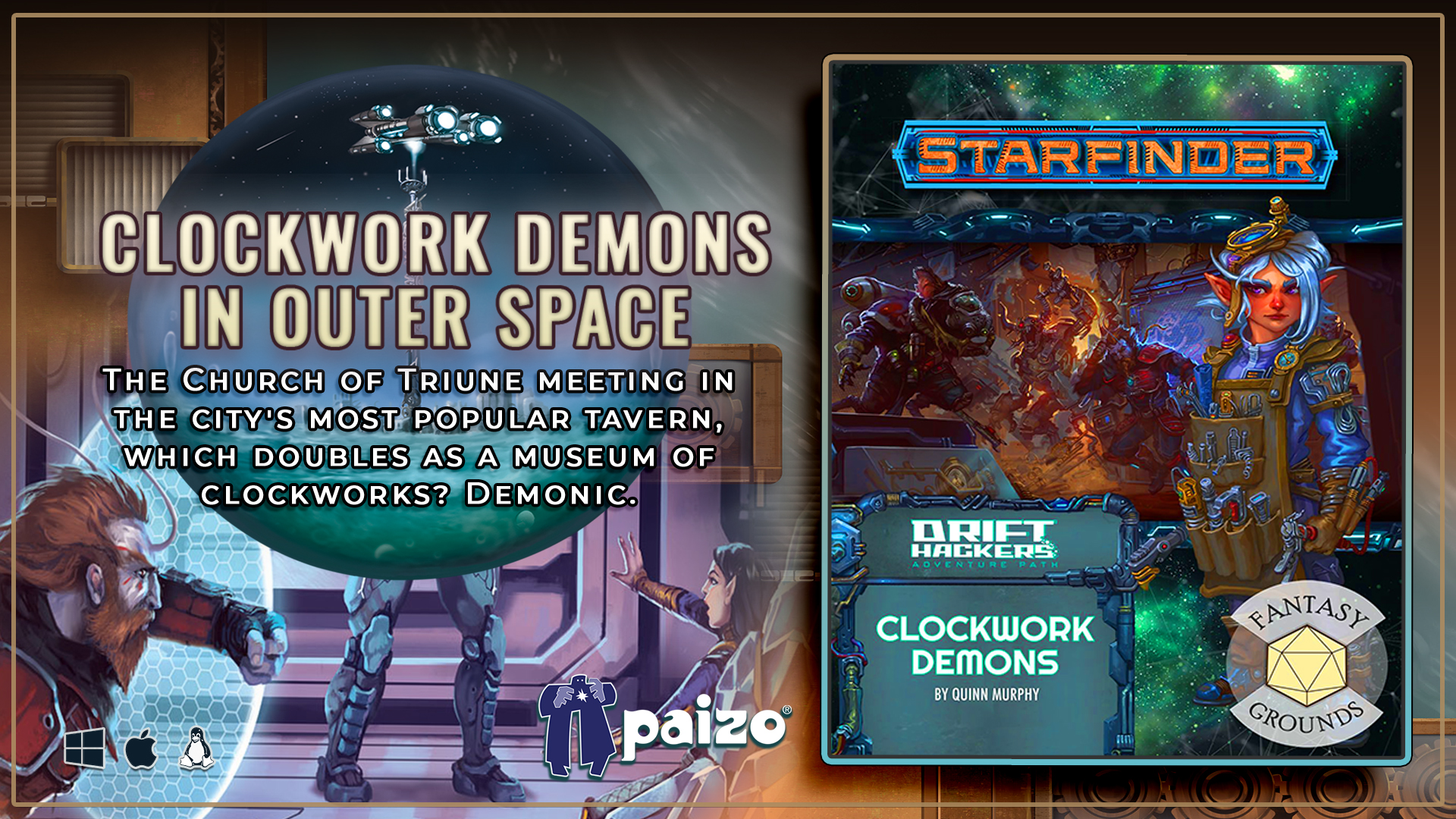 Starfinder RPG - Adventure Path #50 Clockwork Demons (Drift Hackers 2 of 3)(PZOSMWPZO7250FG).jpg