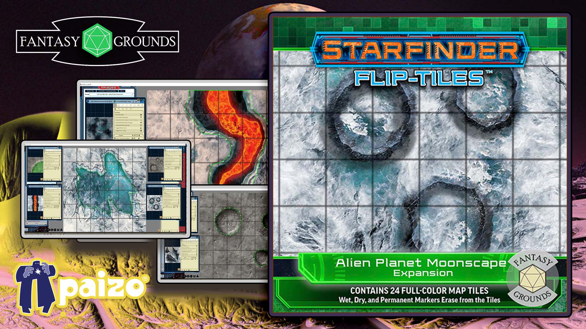 Starfinder RPG - Flip-Tiles - Alien Planet Moonscape Expansion(PZOSMWPZO7506FG).jpg