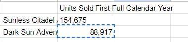 Sunless Citadel adventures vs Dark Sun adventures spreadsheet.jpeg