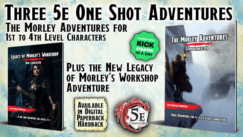 The Morley Adventures - Three One Shot Adventures for 5e.png