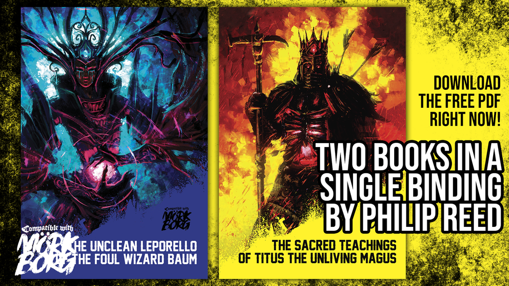 The Unclean Leporello of the Foul Wizard Baum, for Mörk Borg.png
