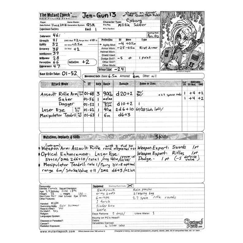TME-Quickstart-Rules-Jen-Gun13-cyborg-from-cover-Char-Sheet-11x11-web.jpg