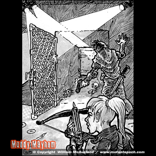 TME-Quickstart-Rules-Muddy-Mayhem-Art-McAusland-Dog-Kennel-Hallway-view-web.jpg