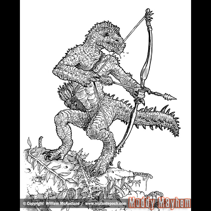 TME-Quickstart-Rules-Muddy-Mayhem-Art-McAusland-Reptilius-lizard-man-archer.jpg