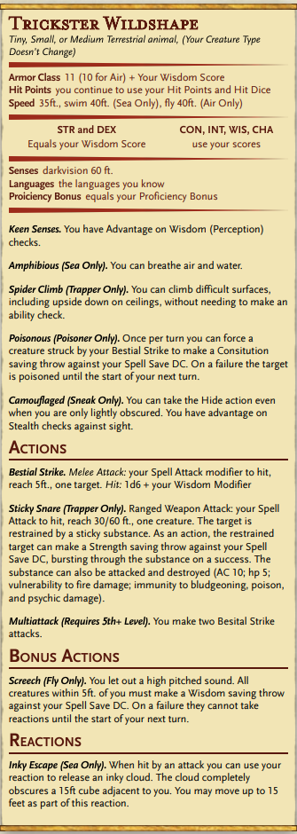 Trickster WIldshape Stat Block.png