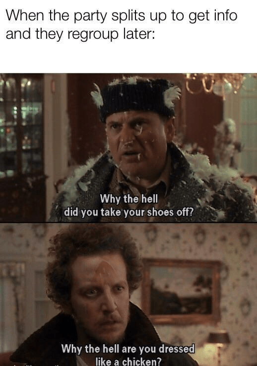 up-get-info-and-they-regroup-later-why-hell-did-take-shoes-off-why-hell-are-dressed-like-chicken.png