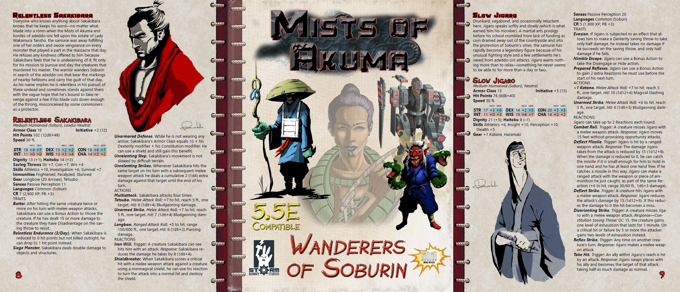 Wanderers of Soburin spread.JPG