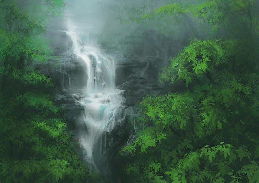 waterfall=alex-negrea(speed-painting-a-forest).jpg