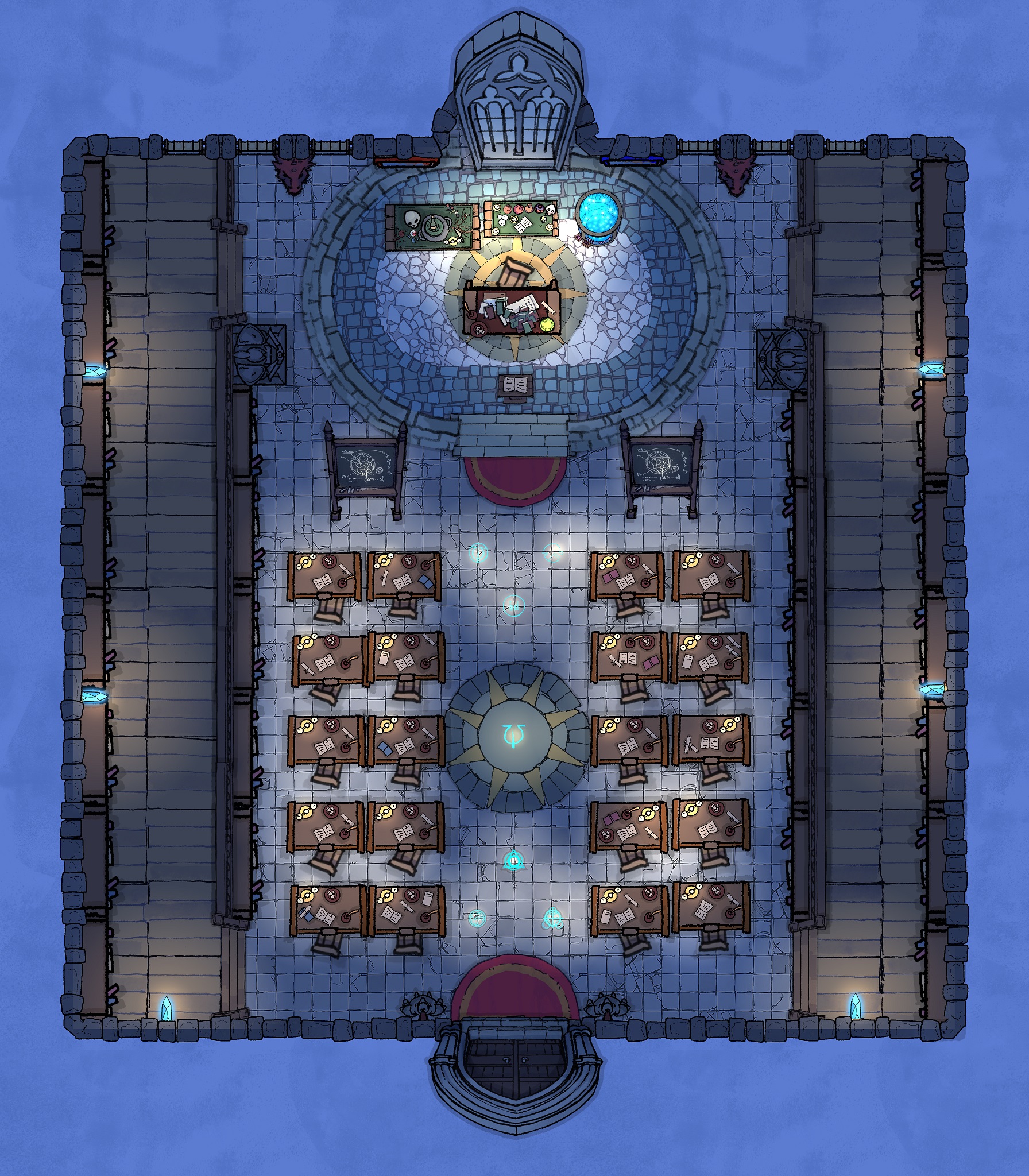 Wizarding School Class Room night no grid 14x16.jpg