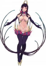 Shub-Niggurath using unspeakable form (shapechange→alter self→human) while maintains some orig...png