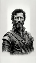DALL·E 2024-01-30 06.21.23 - A black and white pencil portrait of a middle-aged male in leathe...png