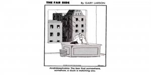 Anatidaephobia The Far Side.jpg
