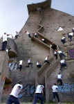 Jump longjump highjump Climb strobe climbing wall Parkour.png