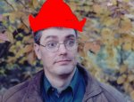 Leif with Gnome hat.jpg