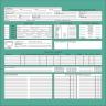 AD&D 2e Character sheet (Green)