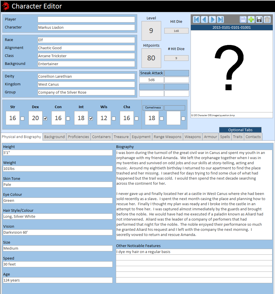 5e character builder browser