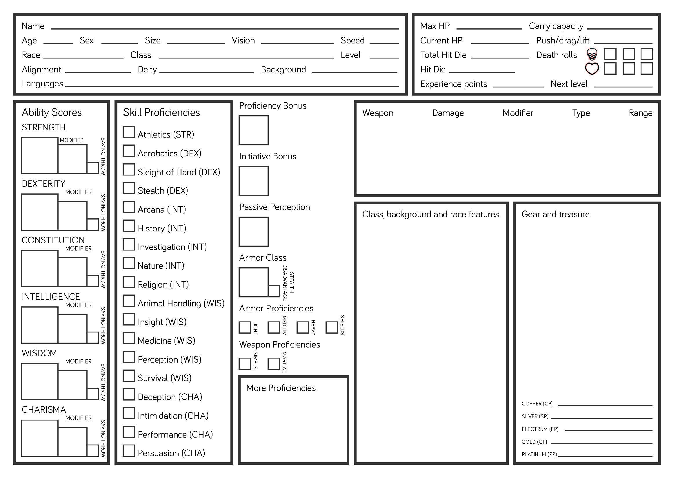 5e character builder app custom data